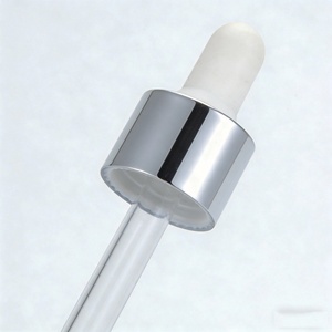 Luxury Colors Glass Dropper Bottle for Essential Oils 30ml 50ml <b>Flat</b> Shoulder Cosmetic Serum Packaging - Product Image 2