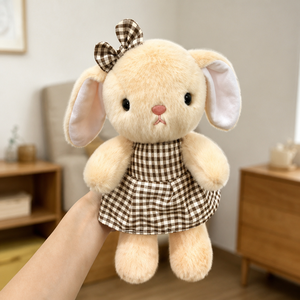 Peluche Morbidi a Tema Cartone Animato per Macchine Acchiappapeluche, Set di Bambole Animali (Elefante, Orso, Coniglio, Gatto), Regalo per Feste, Vendita al Dettaglio e all'Ingrosso - Product Image 3