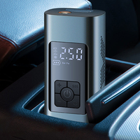 Compresseur d'air portable 150 PSI en métal à double cylindre, gonfleur de pneus rapide Type-C 6000 mAh pour MPV, motos et vélos
