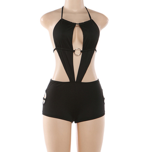 วิวิบลูค์ Z331RP ชุดรอมเปอร์ผู้หญิงแบบใหม่ เซ็กซี่ สำหรับฤดูร้อน สไตล์ฮิปสเตอร์ เปิดหลัง แต่งลูกไม้ ไร้แขน ทรงเข้ารูป เหมาะสำหรับงานปาร์ตี้และคลับแวร์ - Product Image 3