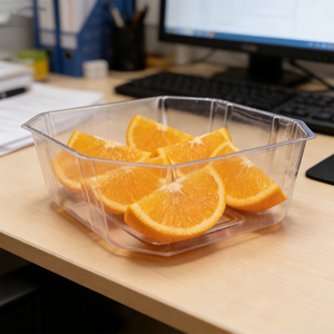 Barquette octogonale transparente jetable en PET pour la vente en gros, idéale pour les plats à emporter, les salades, les biscuits, les fruits, les sushis, pour les bureaux, les cafés, les pique-niques et les marchés. - Product Image 4