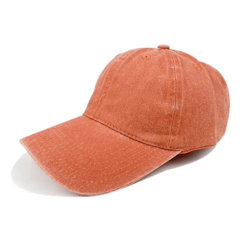 38 Colors Bulk Custom Logo Vintage Distressed Plain Cap Unisex 100% Washed Cotton Dad Hats Baseball Caps for men and women