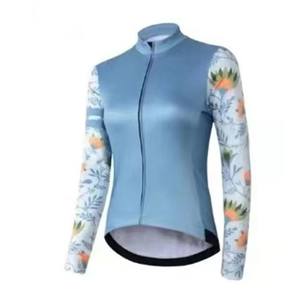 Jersey de Ciclismo de Manga Larga con Cierre Completo, Ligero, Transpirable, Resistente al Viento, Estampado en Varios Colores, de Alta Calidad y en Oferta para Ciclistas - Product Image 2