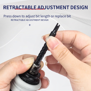 Multifunctional Ratcheting <b>Screwdriver</b> Set With Interchangeable Bits Cross Phillips Head Plastic Handle Diy Tool - Product Image 1