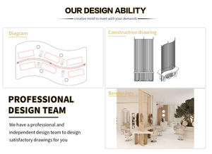 Meubles luxueux en MDF, vitrine de magasin de parfums personnalisée avec étagère murale lumineuse à LED - Product Image 6