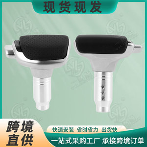 หัวเกียร์รถยนต์แบบเรียบหรู สีเงิน อลูมิเนียมอัลลอย หุ้มหนังสีดำ สำหรับรถยนต์นิสสัน - Product Image 5