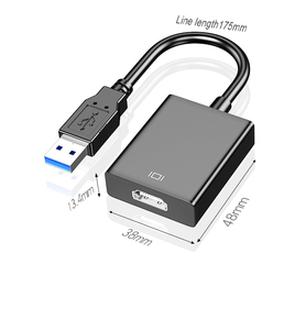 Adaptador USB 3,0 a HD 1080P para tarjeta gráfica externa, convertidor de Audio y vídeo, compatible con Windows XP Vista Win7/8, chapado en oro - Product Image 5