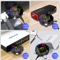 UD18 ATORCH DC5.5 Voltmeter Digital Amperimetro Pengukur Tegangan Arus Amperemeter Detektor Pengisi Daya Power Bank Penguji Usb D431