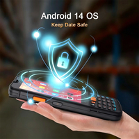 Ordinateur mobile robuste Android 14 ODM avec scanner portable et batterie 5000 mAh, processeur MT6765, pour la gestion des stocks