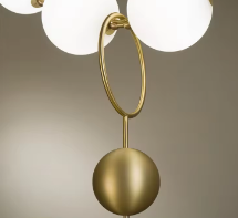 Zèle éclairage vente chaude ampoules pendantes dans la salle d'exposition or acrylique nordique suspension - Product Image 4