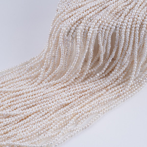 Perles d'eau douce naturelles en gros, 3,5-4 mm, forme irrégulière, pour la fabrication de bijoux DIY, bracelet avec perles de couleur en vrac - Product Image 4
