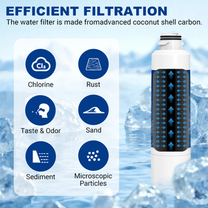 Filtre à eau pour réfrigérateur RW04, remplacement pour DA29-00020B, charbon actif, durée de vie du filtre de 12 mois, installation facile - Product Image 4