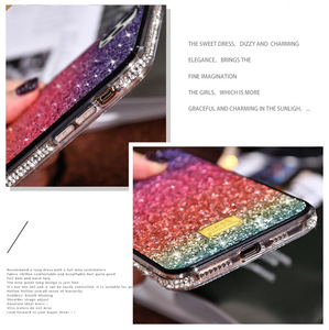 TPU morbido diamante Glitter <span class=keywords><strong>arcobaleno</strong></span> gradiente <span class=keywords><strong>Cover</strong></span> posteriore accessori di lusso Bling Bling custodia per telefono per <span class=keywords><strong>iPhone</strong></span> X 11 12 13 14 15 Pro - Product Image 6