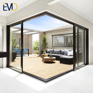 New Style Popular Design Villa Aluminium Triple Glazed Thermal Break <b>Sliding</b> Glass <b>Door</b> System - Product Image 6