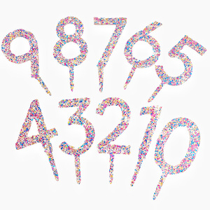 Honey And Sweetness Acrylic <b>Cake</b> Topper Number 3 Colorful Glitter <b>Cake</b> <b>Decoration</b> Party <b>Supply</b> - Product Image 4