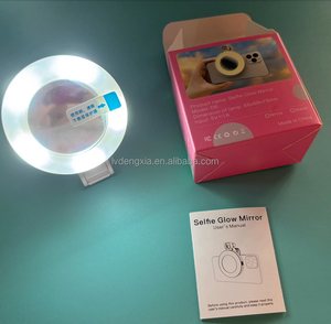 Luz LED Circular de Bolsillo D6 para Fotografía con Teléfono Móvil, Transmisión en Vivo, Luz de Relleno de Belleza, Mini Espejo con Luz de Luna, Portátil, con Clip - Product Image 2