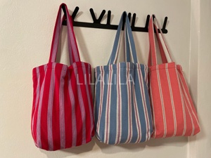 Nouveau Sac Fourre-tout d'Été Tendance Grande Capacité pour Femme en Toile avec Poches Sac à Bandoulière Rayé pour la Plage - Product Image 4