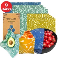 Eten-veilige herbruikbare bijenwas voedselwraps met fruitmotieven, bijenwasdoek, gepersonaliseerde aanpassing, milieuvriendelijke bijenwas voedselwraps