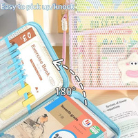 Carpeta de Archivos de Malla Extra Gruesa A4, Portadocumentos Transparente con Cierre, Organizador Portátil para Estudiantes, Tutorías, Exámenes de Secundaria, Unisex