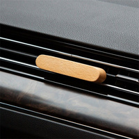 Diffuseur d'arôme de voiture avec LOGO personnalisé, clip d'aération de voiture en bois naturel désodorisant de luxe nouveau design aromathérapie de parfum automatique