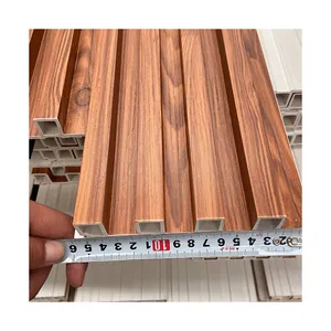 150mmx26mm 3D gỗ kết cấu rãnh WPC rãnh tường Bảng điều khiển NỘI THẤT PHÒNG chia
