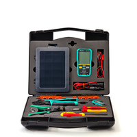 PRO'SKIT Pro Solar Panel Crimping Tool Kit untuk Persiapan Kabel Surya, Pemasangan Konektor, dan Pengencangan Peralatan.