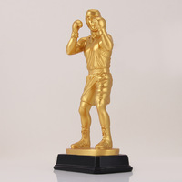 Trophée de joueur de boxe de compétition sportive Trophée en métal de sport Trophées et médailles pour les événements sportifs