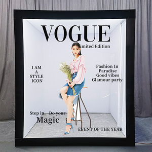 <span class=keywords><strong>Magazine</strong></span> de photomaton de mariage numérique de 2025 Offres Spéciales avec lampe de remplissage Boîte de livre manuelle Vogue décorative - Product Image 2