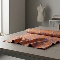 Tissu Jacquard Géométrique Métallique à Pois Flottants et Rayures 3D pour Vêtements de Costume