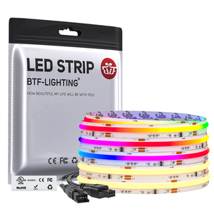 Tira de LED COB Digital Direccionable RGBW FCOB SPI RGBW IC WS2814, Luz RGB de Color Cálido, Frío y Blanco Natural, DC12V 24V - Product Image 1