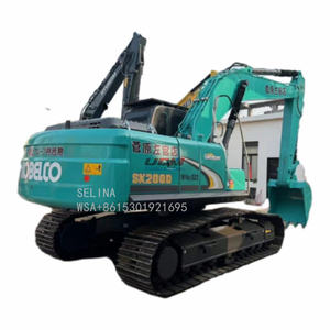 รถขุดโคเบลโก้ SK200 มือสอง ผลิตในญี่ปุ่น รุ่น SK200-8 และ SK200-10 ขนาดกลาง 20 ตัน ระบบไฮดรอลิก แบบตีนตะขาบ - Product Image 1