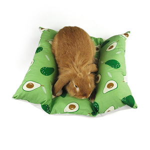 Bunny Flop <strong>Bed</strong> Loaf Lounger <strong>Bed</strong> and Pillow <strong>Bed</strong> Cuddle Cushion <strong>for</strong> Bunny <strong>Rabbits</strong> Comes with Ice Tray Pocket <strong>for</strong> Summer Cooling - Product Image 6