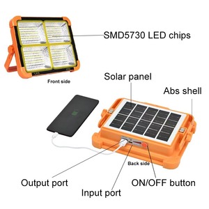 Xách tay làm việc thời gian dài chiếu sáng khẩn cấp <span class=keywords><strong>20W</strong></span> 40W 60W sạc ngoài trời dẫn đèn đèn Đèn pha - Product Image 4