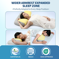 Oem odm nouveau 2024 contour orthopédique cervical anti bactéries oreiller ergonomique en mousse à mémoire de forme pour bien dormir