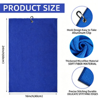 Serviettes de sport pliables personnalisées de haute qualité avec serviette de golf en microfibre gaufrée personnalisée