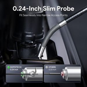 Endoscopio HD articulado universal de 2 vías, 6,4 mm, 8 luces LED, conexión directa con teléfono móvil para todos los modelos, herramienta para amigos - Product Image 5