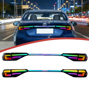 Conjunto de Luces Traseras LED AURON de 12V, Nuevas, Rojas, de ABS, Impermeables, para Corolla 2019-2025, Modificación, Actualización, Luces Guía RGB - Product Image 5