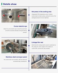 Máquina de embalaje de <span class=keywords><strong>posicle</strong></span> barata, bolsa de almohada de chicolate, máquina de embalaje de fechas de almohada horizontal - Product Image 6