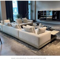Canapé en U monoplace pour salon, nouveau modèle 2026, grande surface, design plat, minimaliste italien haut de gamme