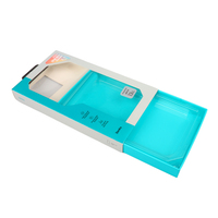 Boîte en carton personnalisée avec fenêtre transparente pour étui de téléphone portable, idéale pour les produits électroniques.