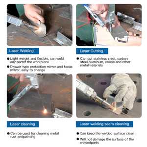 <span class=keywords><strong>Pistolet</strong></span> de soudage <span class=keywords><strong>laser</strong></span> portatif compact 1500W pour tôles, multifonctionnel avec alimentation en fil - Product Image 4