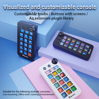 Contrôleur de streaming LCD MiraBox N1 avec 15 touches personnalisables et un bouton rotatif, clavier macro programmable pour les créateurs
