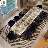 Rendu 3D de la conception d'intérieur pour projets résidentiels : Solutions complètes pour villas et maisons, y compris des ensembles de tables à manger modernes.