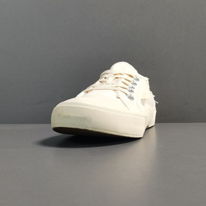 Mocassins de luxe de haute qualité, petits, blancs, décontractés, à semelle épaisse, avec lacets intégraux, pour un look tendance et rehaussant - Product Image 2