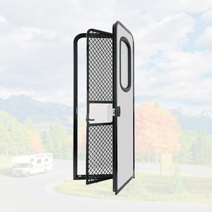 Puerta de entrada de caravana de estilo americano de 620X1850mm, puerta de autocaravana de aleación de aluminio, puerta de vidrio acrílico Rv - Product Image 1