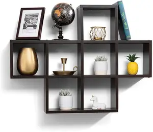 Decorative modern floating wall shelves
