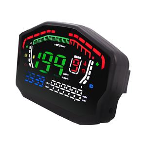Tachymètre numérique, instrument à affichage numérique, affichage numérique LED pour la tension, le régime et le kilométrage, jauge multifonctionnelle - Product Image 3