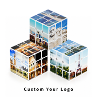Cube de voyage personnalisé OEM ODM 3x3 en plastique ABS avec impression UV pour agences de voyage, logo personnalisé