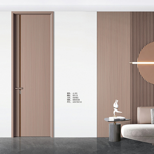 ประตูไม้ทึบสำหรับบ้านประตูภายในห้องนอนโรงแรมแบบอเมริกัน - Product Image 6