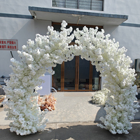 Arbre de cerisier blanc personnalisable de 2,2 mètres de haut, arches, décoration de scène de fête, décoration de mariage, arche de fleurs